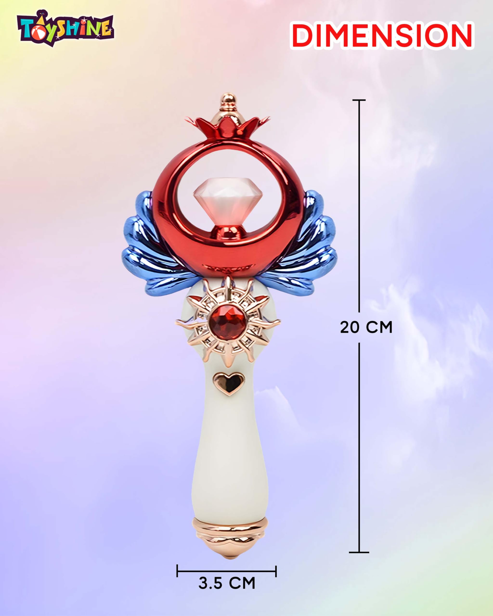 Buy Toyshine Fairy Wand Electric Magic Moon Styling Stick Flashing